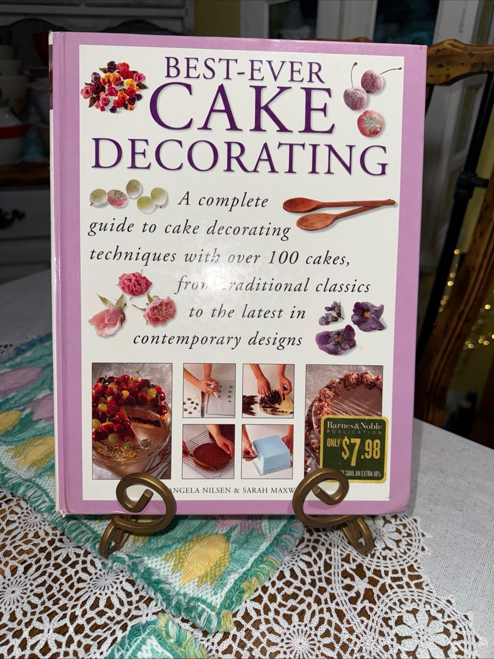 Barnes & Noble Best-Ever Cake Decorating Book - Pink & White